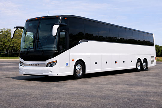 56-passenger charter bus Indianapolis