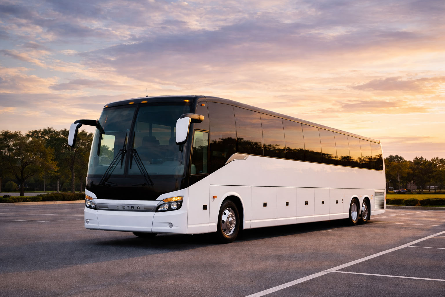 Indianapolis coach bus exterior